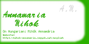 annamaria mihok business card
