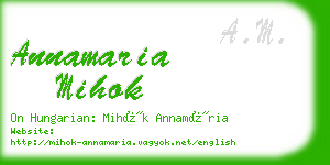 annamaria mihok business card